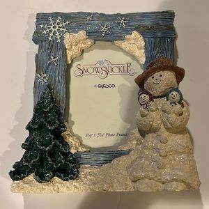 Snowsnickle by enesco snowman picture frame